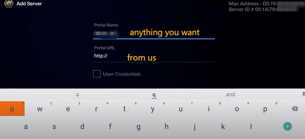 Portal URL